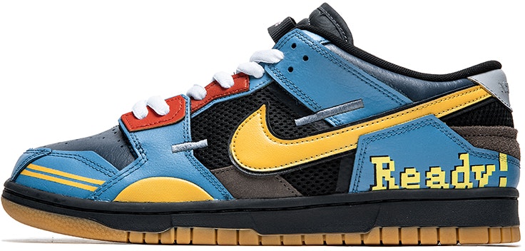 custom-shoes-nike-dunk-low-retro-gaming-graffiti-yellow-blue