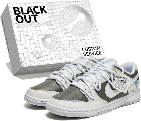 【定製球鞋】Nike Dunk Low 美式復古 outfit 便條 石頭灰 雙勾 做舊 低筒 板鞋 男款 灰白 Buy 【定製球鞋】Nike Dunk Low 美式復古 outfit 便條 石頭灰 雙勾 做舊 低筒 板鞋 男款 灰白