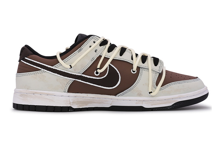 Order [定制鞋] 耐克Dunk Low '复古摩卡火焰氛围' DH9765-002(TeamM-女款火焰)