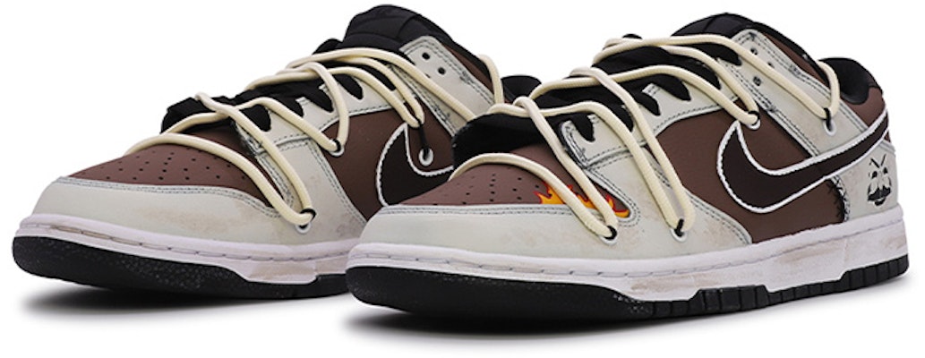 ナイキ ダンク ロー "モカフレイム" (カスタム) DH9765-002(TeamM-女款火焰) Lookbook ナイキ ダンク ロー "モカフレイム" (カスタム) DH9765-002(TeamM-女款火焰)