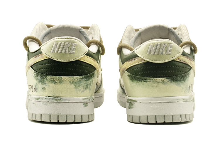 Shop 【訂製球鞋】 Nike Dunk Low 復古音樂主題 潮流 解構雙鞋帶 防滑 低筒 滑板鞋 男款 米白色