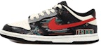 Buy 【客製球鞋】Nike Dunk Low 復古霓虹燈 1980 線條 做舊解構鞋帶 禮盒 低筒 平底鞋 GS 黑白紅
