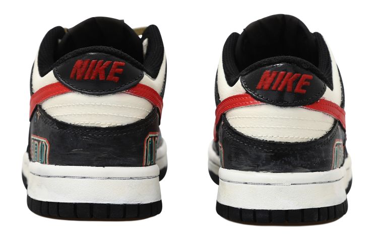 Shop [Kasut Custom] Nike Dunk Low 'Retro Neon 1980 Garis' CW1590-100(Team拾玖-复古霓虹灯S-BOX）