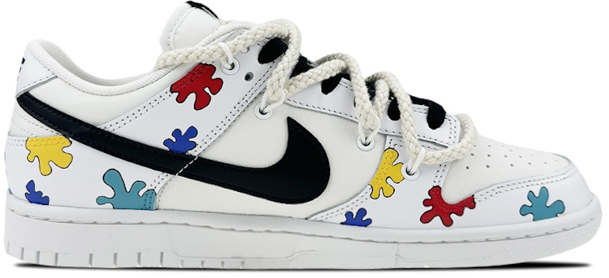 【定制球鞋】Nike Dunk Low 是在玩鞋 復古色塊 拼圖 解構 低幫板鞋 男款 白黑 Order 【定制球鞋】Nike Dunk Low 是在玩鞋 復古色塊 拼圖 解構 低幫板鞋 男款 白黑