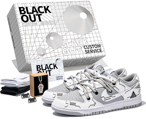 【カスタムシューズ】ナイキ ダンク ロー 'レトロストリートテーマ 解体ホワイトグレー' DJ6188-003(Team22-男款电玩白灰A-BOX) Buy 【カスタムシューズ】ナイキ ダンク ロー 'レトロストリートテーマ 解体ホワイトグレー' DJ6188-003(Team22-男款电玩白灰A-BOX)