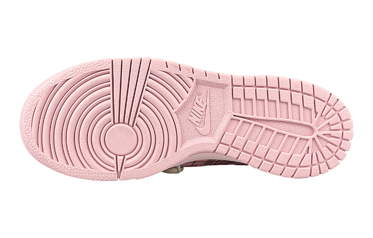 Details for 나이키 덩크 로우 '레트로 스윗티 플레이드 핑크 브라운' (커스텀) DH9765-600(Team116-女格纹甜茶解)