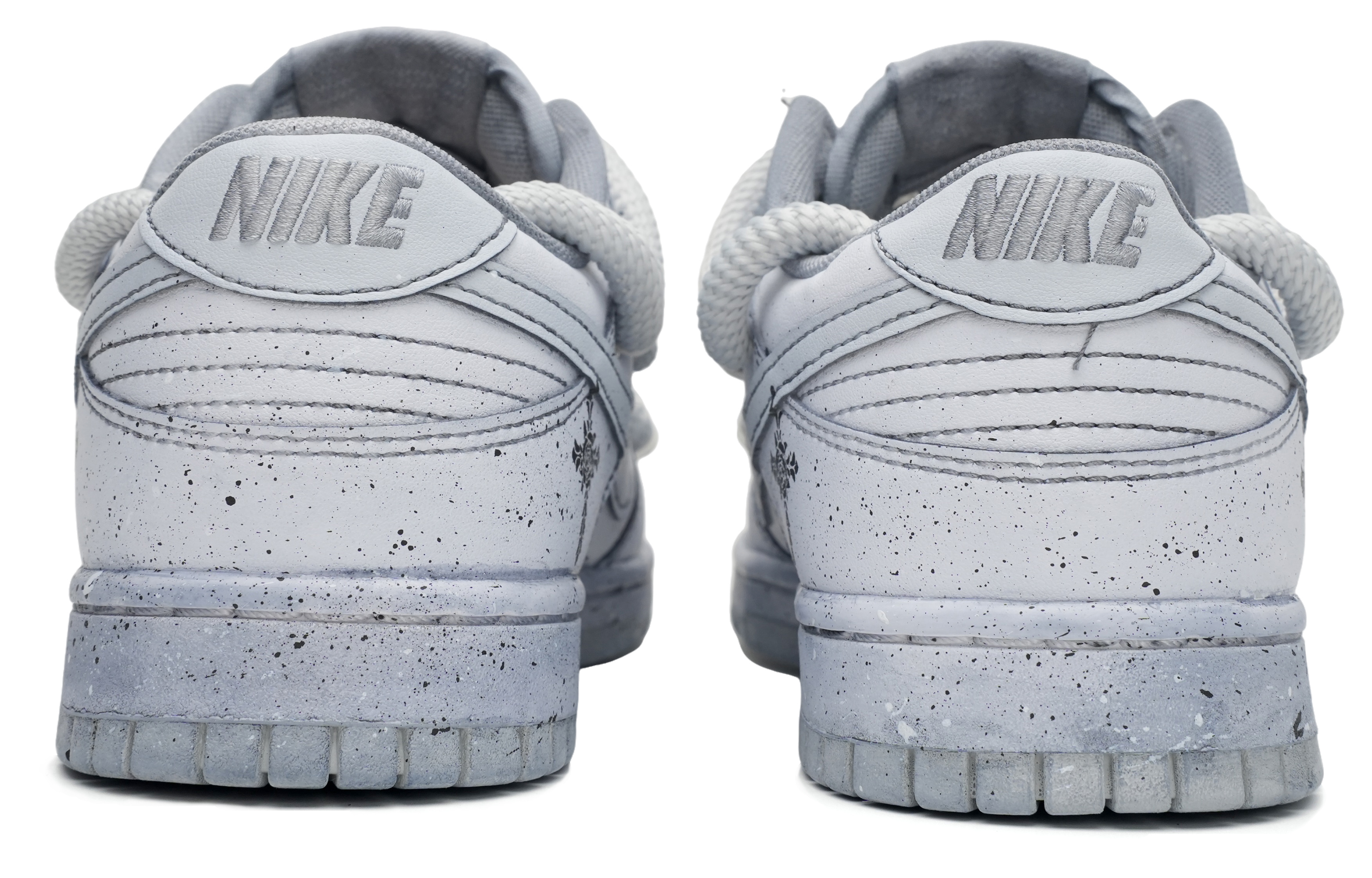 Shop [Shoes Custom] Nike Dunk Low 'Retro Thorn Rose Deconstructed Premium Abu & Splatter' DV0831-101(Team35-灰色荆棘玫瑰）