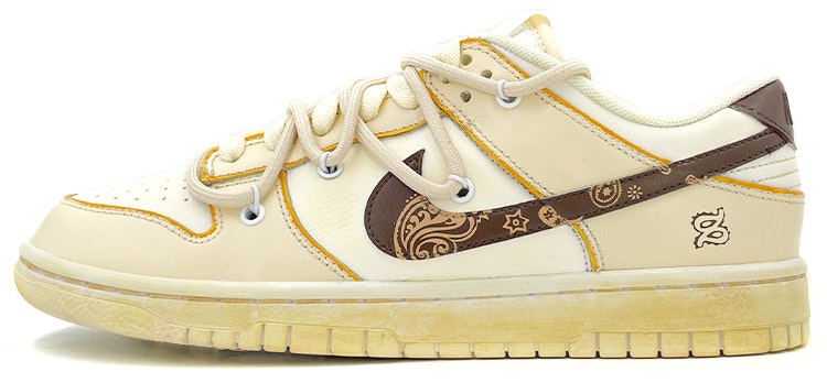 custom-shoes-nike-dunk-low-retro-vibe-oxidized-cashew-blossom-deconstructed-laces