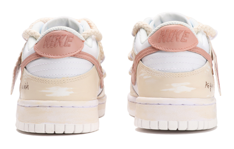 Purchase Nike Dunk Low Retro Vibe Rosa/Marrón Personalizadas DH9765-100(TeamThree-女款复古米黄)