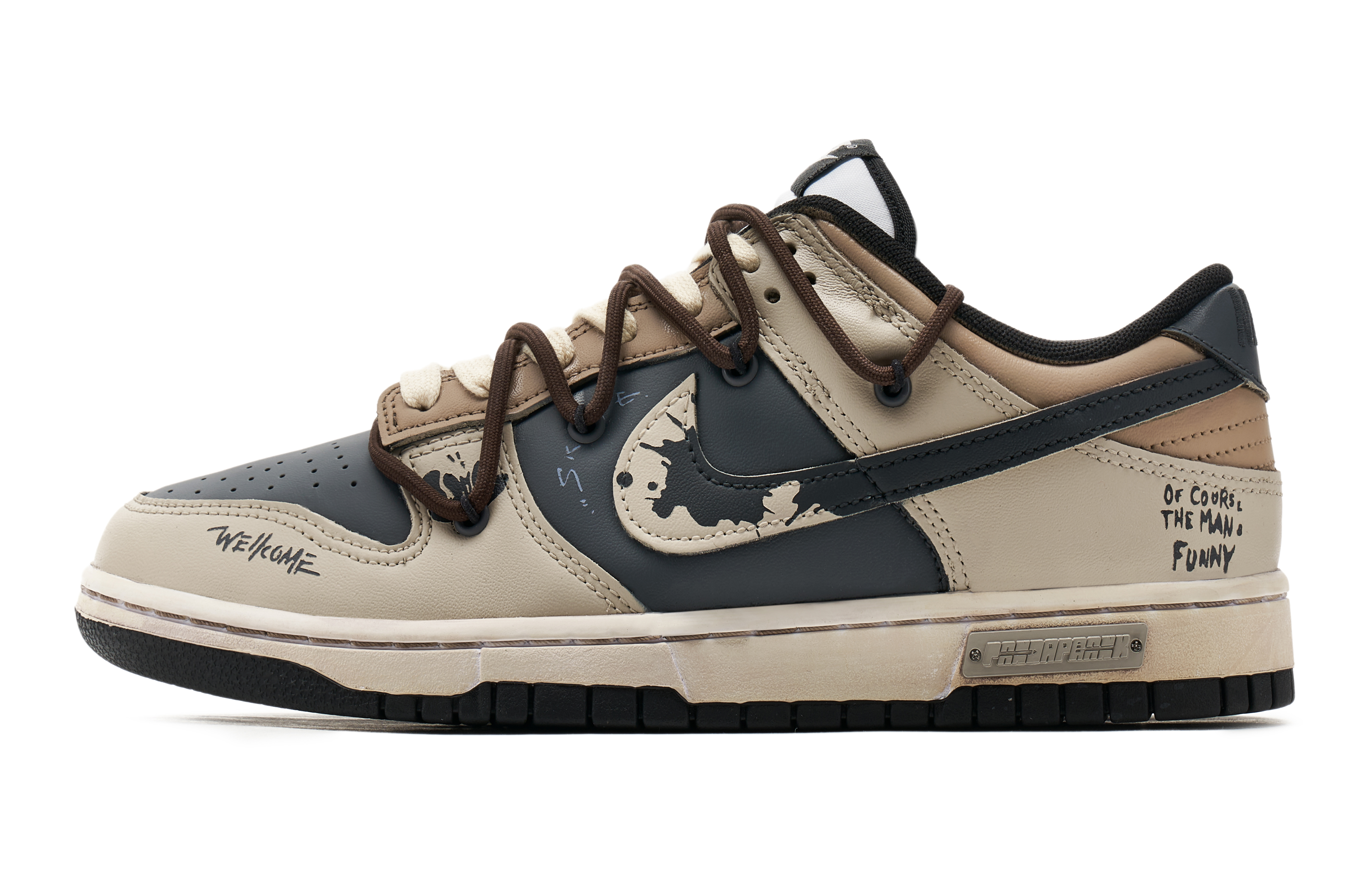 Buy 나이키 덩크 로우 '역판다' (커스텀) CW1590-100(TeamH-女款反转滑板S-BOX)