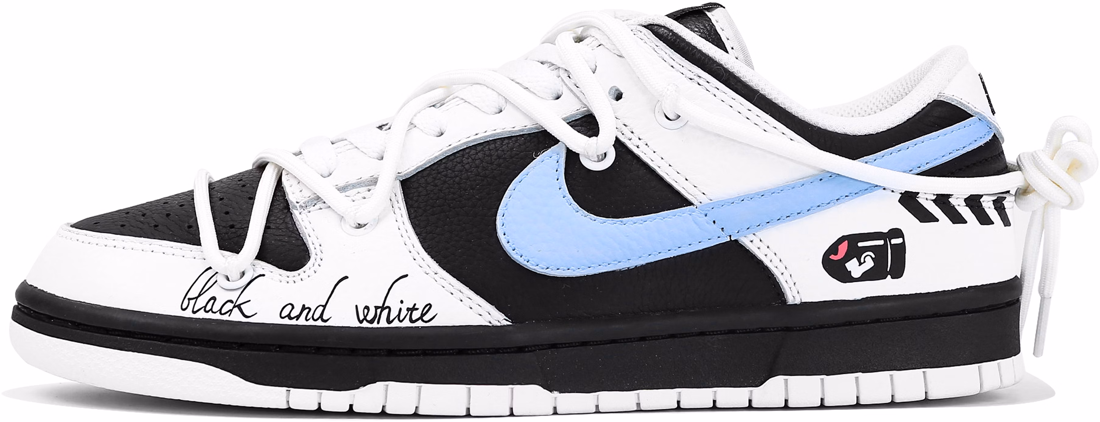 custom-shoes-nike-dunk-low-reverse-panda