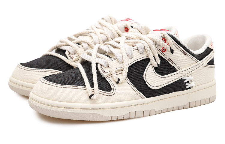 Lookbook カスタム ダンク ロー "リバースパンダ" DV0834-100(Team拾玖-黑色高街S-BOX)