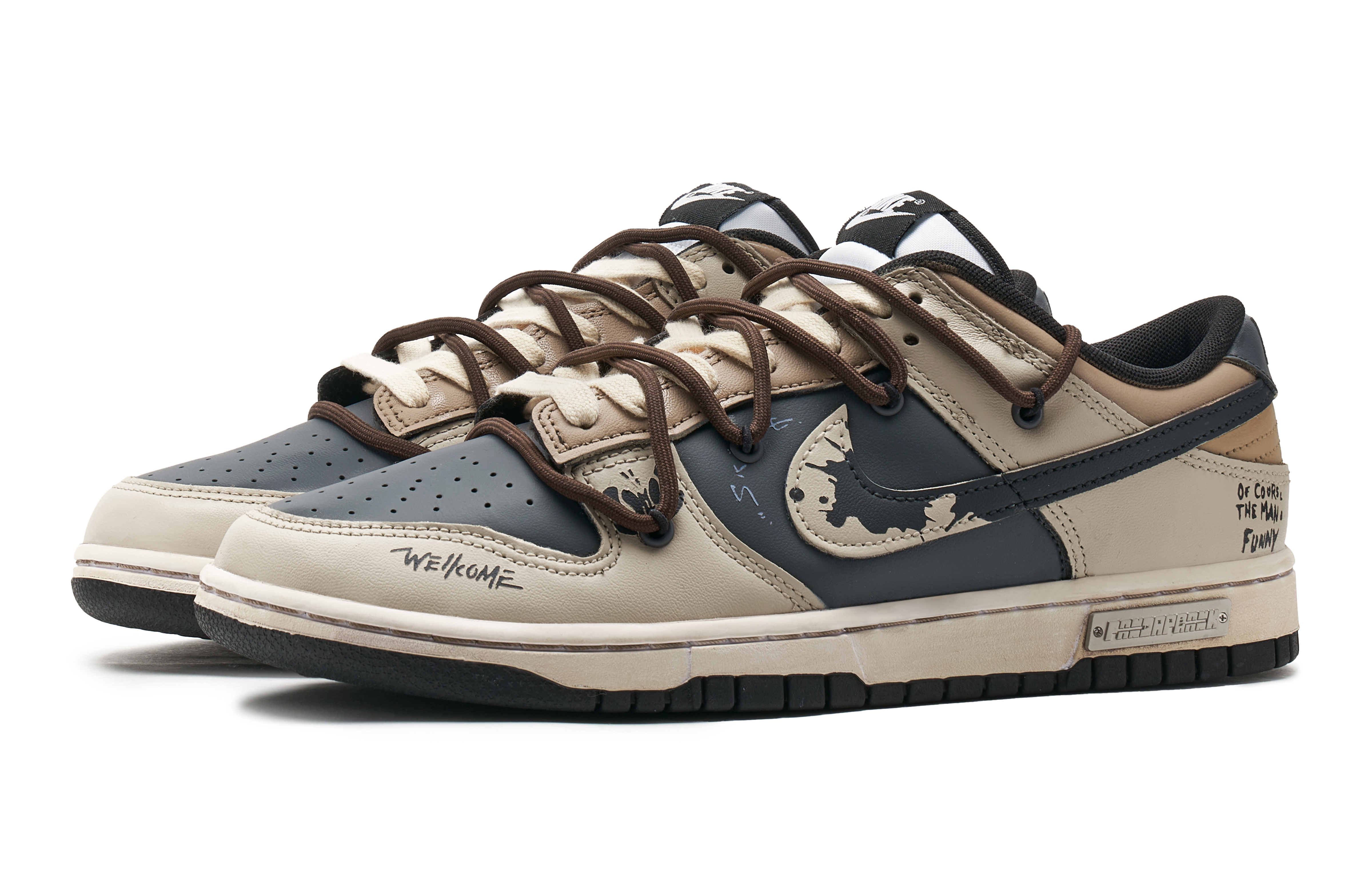 Lookbook 나이키 덩크 로우 '역판다' (커스텀) CW1590-100(TeamH-女款反转滑板S-BOX)