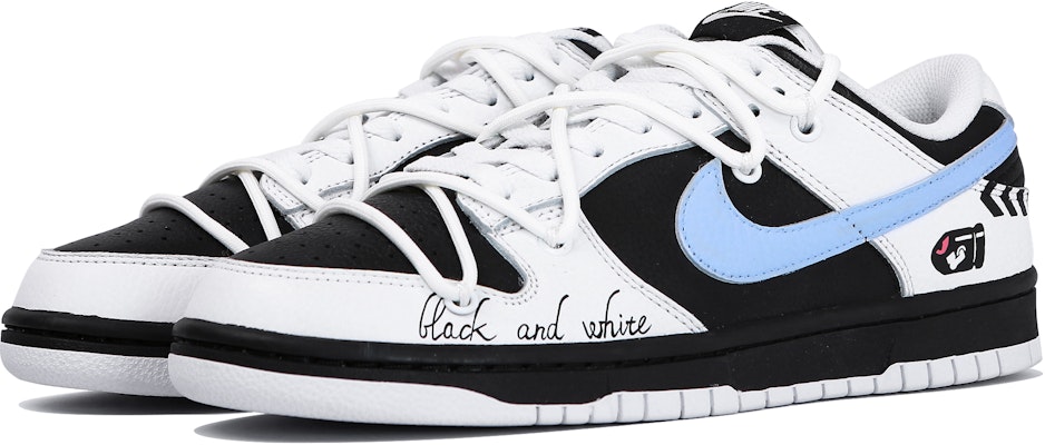 【客製球鞋】Nike Dunk Low 反轉熊貓 極速黑白 熊貓 解構 綁帶 塗鴉 賽車 撞色 VIBE 手繪 低筒 板鞋 男女同款 黑白 Lookbook 【客製球鞋】Nike Dunk Low 反轉熊貓 極速黑白 熊貓 解構 綁帶 塗鴉 賽車 撞色 VIBE 手繪 低筒 板鞋 男女同款 黑白
