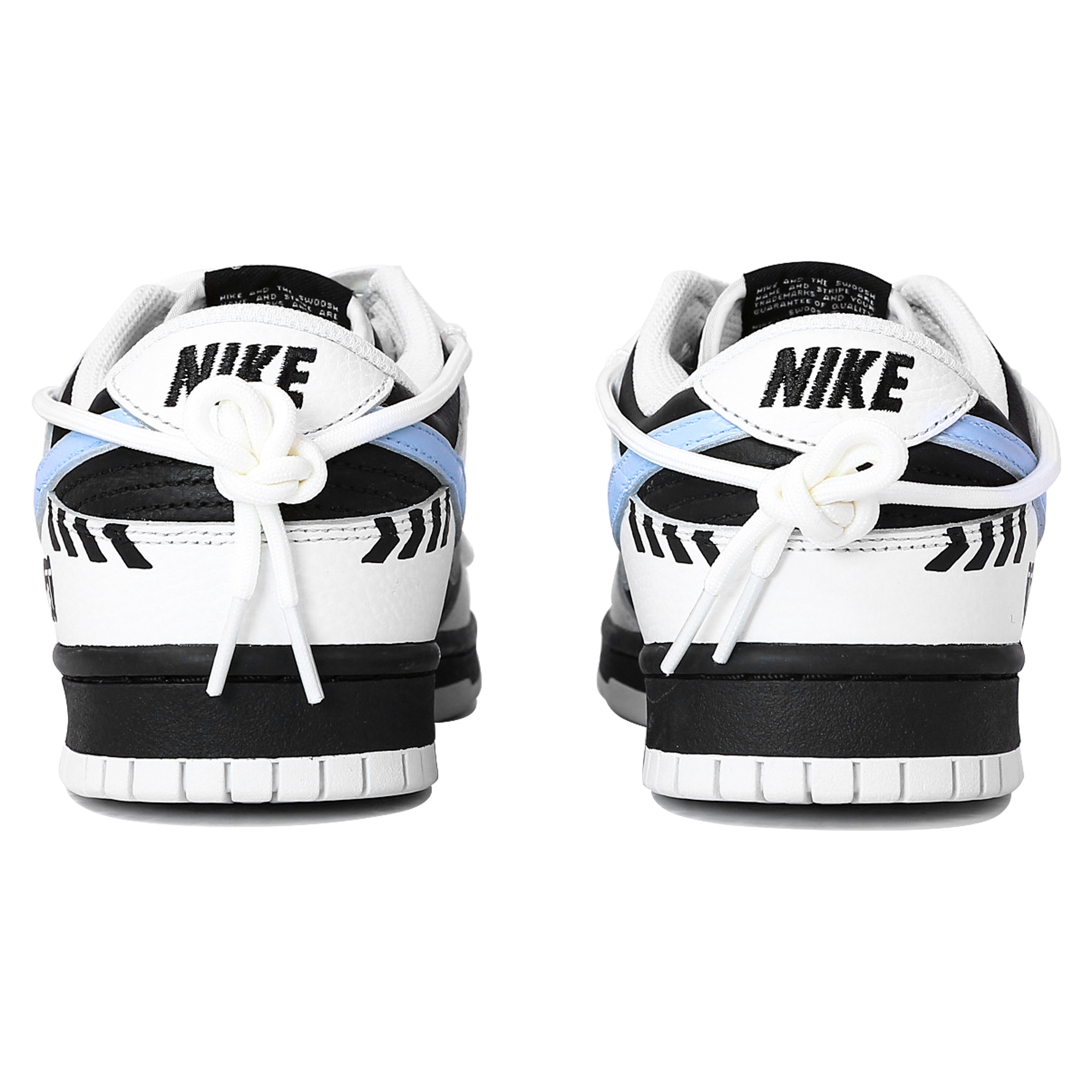 Shop [定制鞋款] 耐克Dunk Low '反转熊猫' FD9064-011(Team4-男女款极速黑白QD)