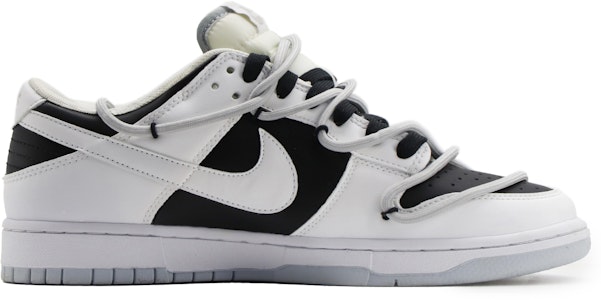 【訂製球鞋】Nike Dunk Low 反向熊貓 BBL 戶外穿搭 復古做舊 解構 防滑耐磨 低筒 板鞋 男款 黑白 Order 【訂製球鞋】Nike Dunk Low 反向熊貓 BBL 戶外穿搭 復古做舊 解構 防滑耐磨 低筒 板鞋 男款 黑白