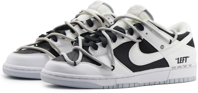 【訂製球鞋】Nike Dunk Low 反向熊貓 BBL 戶外穿搭 復古做舊 解構 防滑耐磨 低筒 板鞋 男款 黑白 Lookbook 【訂製球鞋】Nike Dunk Low 反向熊貓 BBL 戶外穿搭 復古做舊 解構 防滑耐磨 低筒 板鞋 男款 黑白