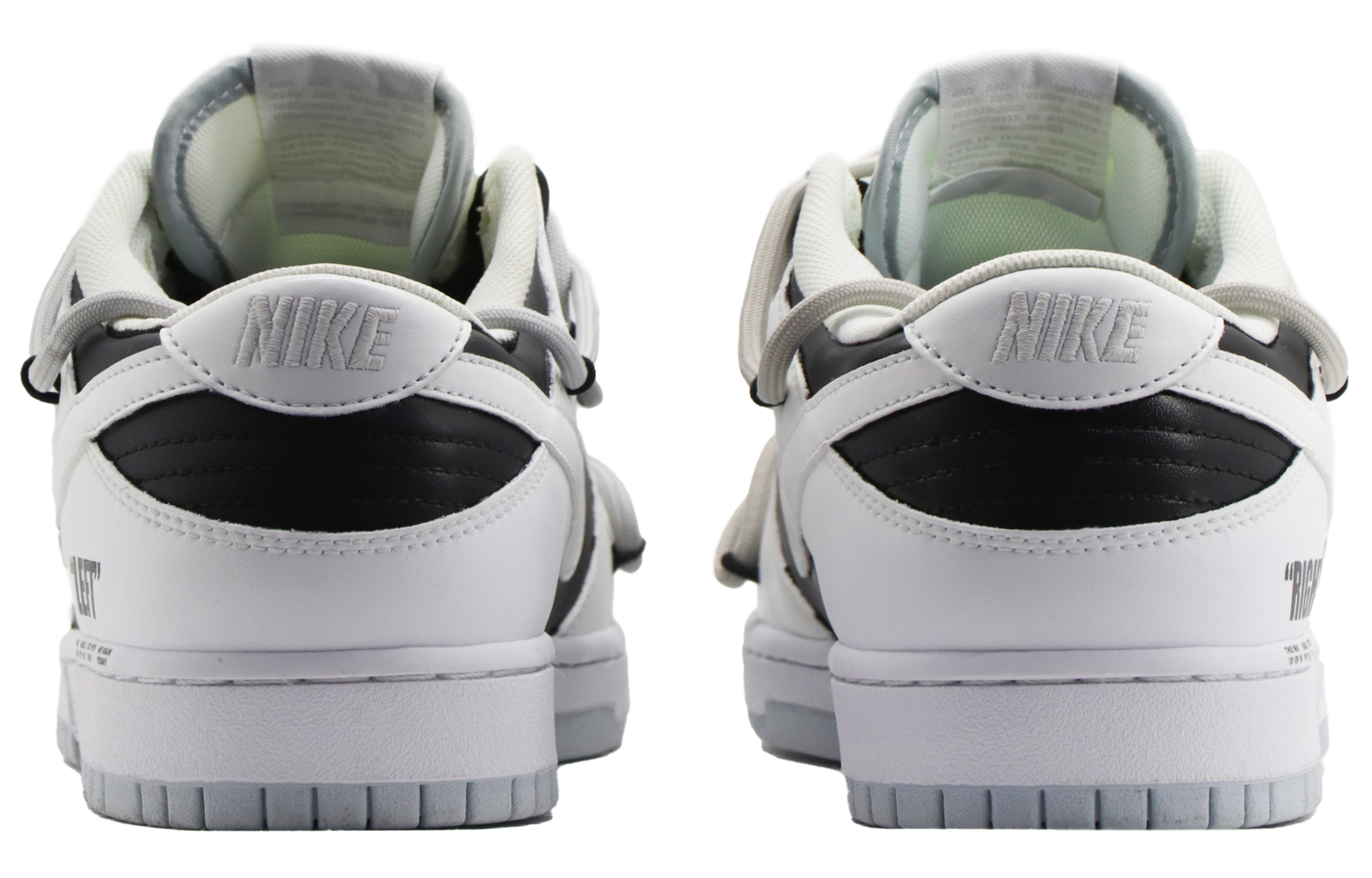 Shop 【訂製球鞋】Nike Dunk Low 反向熊貓 BBL 戶外穿搭 復古做舊 解構 防滑耐磨 低筒 板鞋 男款 黑白