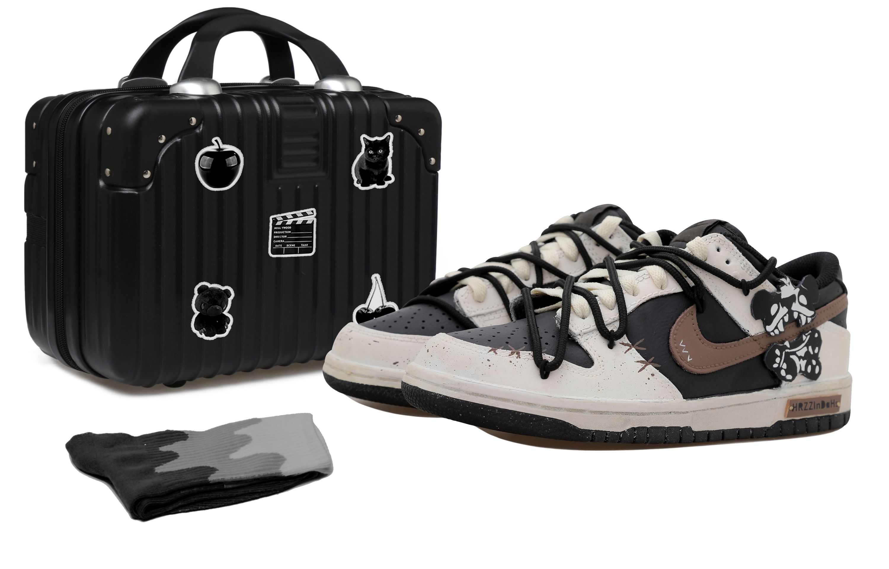 Buy [Zapatillas Personalizadas] Nike Dunk Low 'Reverse Panda Deconstructed Vintage' DD1391-100-484914