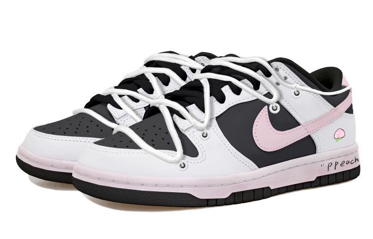 Lookbook 【オリジナルシューズ】ナイキ ダンク ロー「リバースパンダ ディストレッスト ピーチ デコンストラクテッド」 CW1590-100(Team拾玖-嫩嫩屁桃女S-BOX)