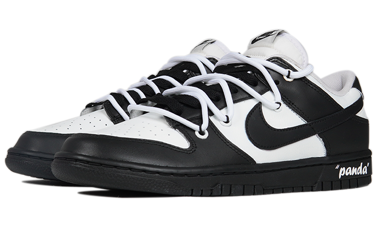 Lookbook [定制鞋] 耐克Dunk Low '反转熊猫做旧款' DJ6188-101(TeamP-熊猫黑白男款)