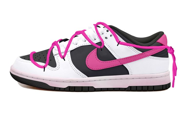 Order [Sepatu Custom] Nike Dunk Low 'Reverse Panda Swoosh Magenta' DD1391-100(Team拾玖-反转玫紫钩男S-BOX)