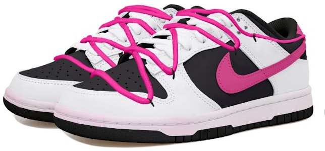 ナイキ ダンク ロー『リバース パンダ マゼンタ スウッシュ』カスタム シューズ DD1391-100(Team拾玖-反转玫紫钩男S-BOX) Shop ナイキ ダンク ロー『リバース パンダ マゼンタ スウッシュ』カスタム シューズ DD1391-100(Team拾玖-反转玫紫钩男S-BOX)