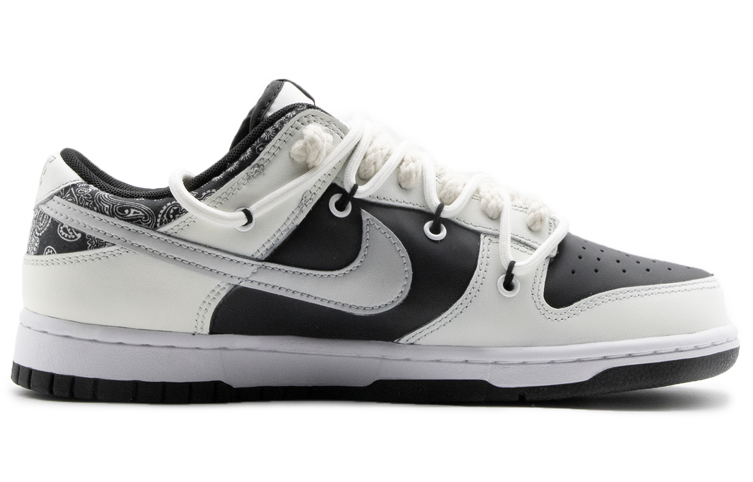 Order 나이키 덩크 로우 '역판다 페이즐리' (커스텀) DD1391-100(Team57-男款契约)