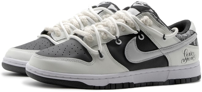 나이키 덩크 로우 '역판다 페이즐리' (커스텀) DD1391-100(Team57-男款契约) Lookbook 나이키 덩크 로우 '역판다 페이즐리' (커스텀) DD1391-100(Team57-男款契约)