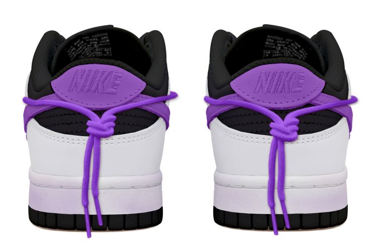Lookbook 【定制鞋款】Nike Dunk Low“反熊猫紫色勾” CW1590-100(Team拾玖-反转紫钩女S-BOX)