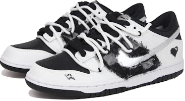 나이키 덩크 로우 "픽셀 하트 체스보드" (커스텀) DH9765-002(TeamJ-黑白棋盘格贴布女款) Lookbook 나이키 덩크 로우 "픽셀 하트 체스보드" (커스텀) DH9765-002(TeamJ-黑白棋盘格贴布女款)