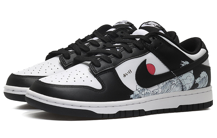 Lookbook [定制鞋款] 耐克Dunk Low '旭日黑白' DD1391-100(Team10-旭日东升男黑白QD)