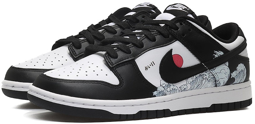 【定制球鞋】Nike Dunk Low 熊貓 旭日東昇 紅日海浪 日式 清新 低筒 板鞋 男款 黑白 Lookbook 【定制球鞋】Nike Dunk Low 熊貓 旭日東昇 紅日海浪 日式 清新 低筒 板鞋 男款 黑白