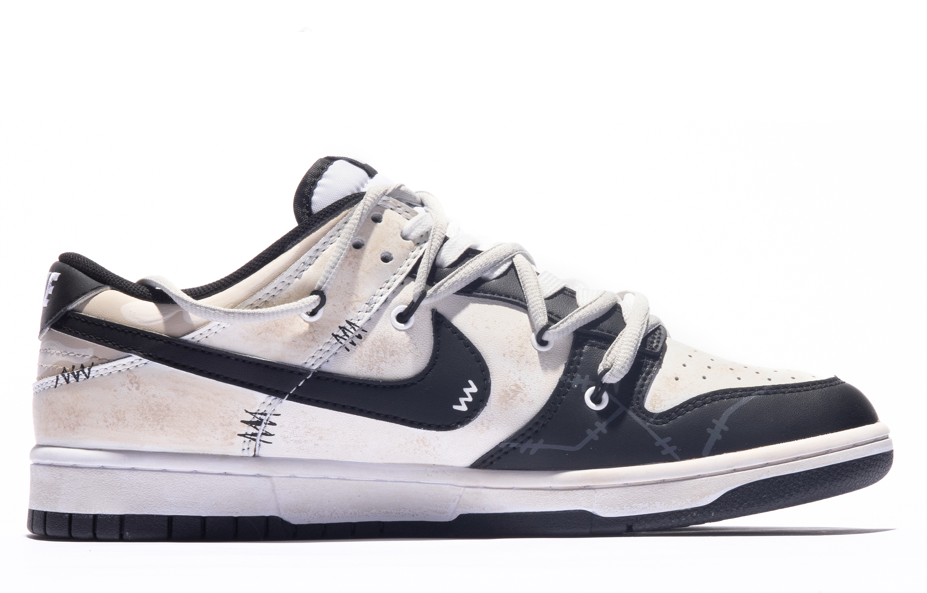 Order ナイキ ダンク Low 解体落書きカスタム (Nike Dunk Low Kaitai Rakugaki Custom) DD1391-100(TeamM-男款罗宾森S-BOX)