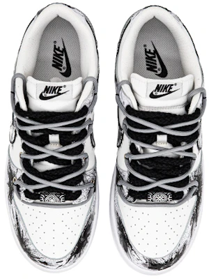 나이키 덩크 로우 '로봇 이모티콘 그래피티' (커스텀) DJ6188-101(Team肆-男款机器人涂鸦手绘) Shop 나이키 덩크 로우 '로봇 이모티콘 그래피티' (커스텀) DJ6188-101(Team肆-男款机器人涂鸦手绘)