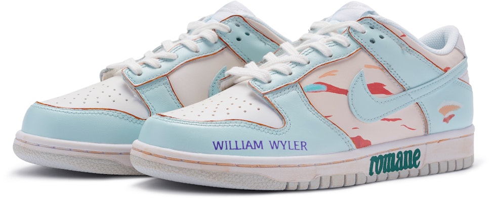 カスタムシューズ:ナイキ ダンク ロー「ローマンホリデー ブルーイエローレッド」 DH9765-102(TeamR-女款罗马假日S-BOX) Lookbook カスタムシューズ:ナイキ ダンク ロー「ローマンホリデー ブルーイエローレッド」 DH9765-102(TeamR-女款罗马假日S-BOX)