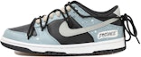 Buy 【客製化球鞋】Nike Dunk Low 煙霾 浪漫雪 解構鞋帶 禮盒 低筒 帆布鞋 男款 藍灰