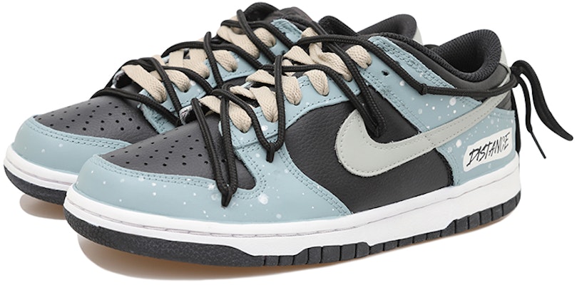【客製化球鞋】Nike Dunk Low 煙霾 浪漫雪 解構鞋帶 禮盒 低筒 帆布鞋 男款 藍灰 Lookbook 【客製化球鞋】Nike Dunk Low 煙霾 浪漫雪 解構鞋帶 禮盒 低筒 帆布鞋 男款 藍灰