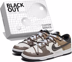 【訂製球鞋】Nike Dunk Low 美式復古穿搭 浪漫摩卡 雙勾 做舊 破壞 低筒 板鞋 男款 棕米 Buy 【訂製球鞋】Nike Dunk Low 美式復古穿搭 浪漫摩卡 雙勾 做舊 破壞 低筒 板鞋 男款 棕米