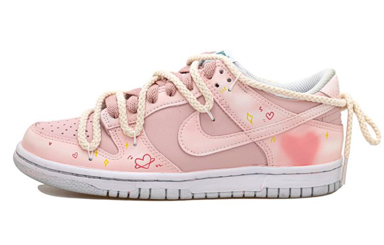 Buy [Zapatillas Personalizadas] Nike Dunk Low 'Rosa Romántico' FD1232-002(Team拾玖-粉色浪漫女S-BOX）