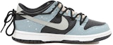 Order 【定製球鞋】Nike Dunk Low 霧霾 浪漫雪 解構鞋帶 禮盒 低筒 板鞋 GS 藍灰