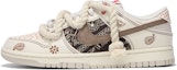 Buy 【定制球鞋】Nike Dunk Low 火心 麻繩腰果花 西海岸 解構綁帶 復古 低幫 板鞋 男款 米棕色