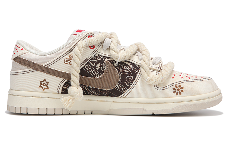 Order [定制鞋款] 耐克Dunk Low '西海岸解构麻绳腰果花' DV0834-100(Team82-男款西海岸腰果花棕)