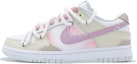 Order 【定製球鞋】 Nike Dunk Low 老爹惡作劇 玫瑰戀 簡約 復古 潮流低 高筒 板鞋 男女同款 白米粉