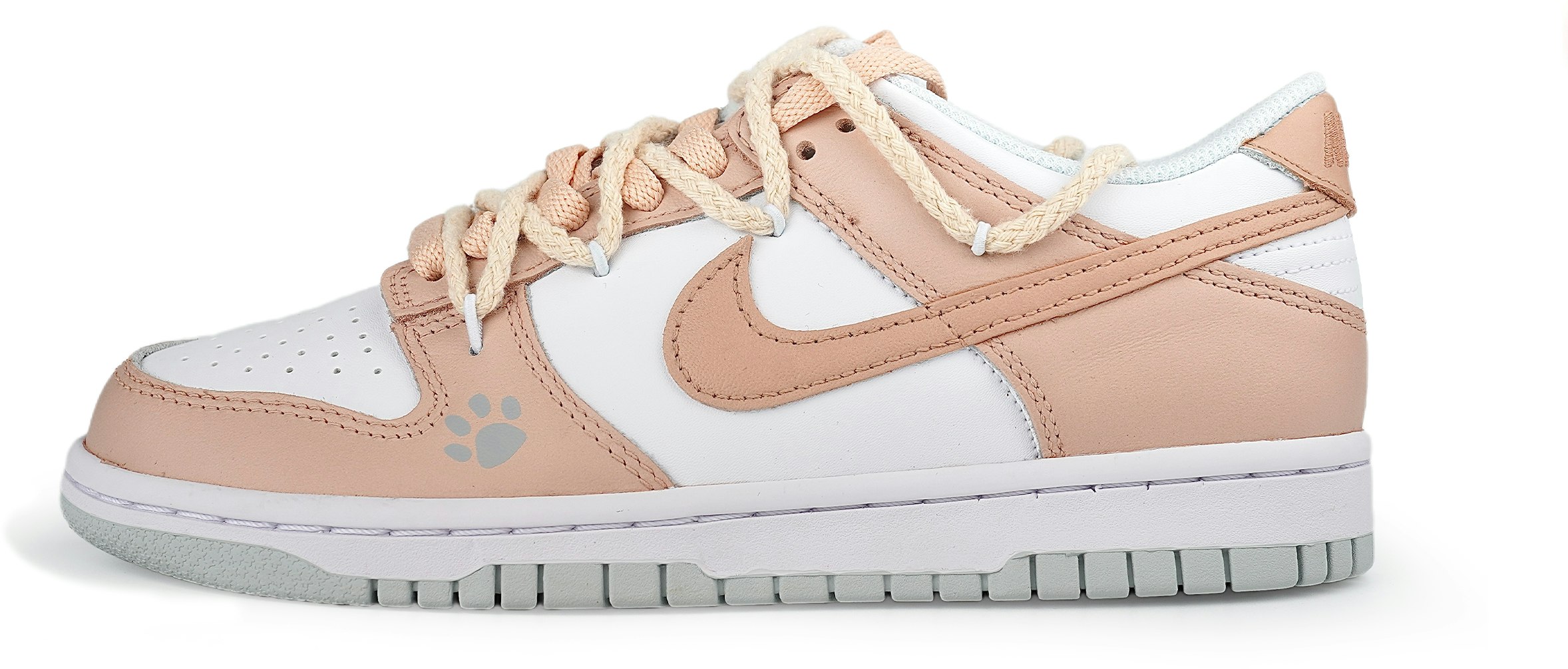 custom-shoes-nike-dunk-low-rose-gold-bear-paw