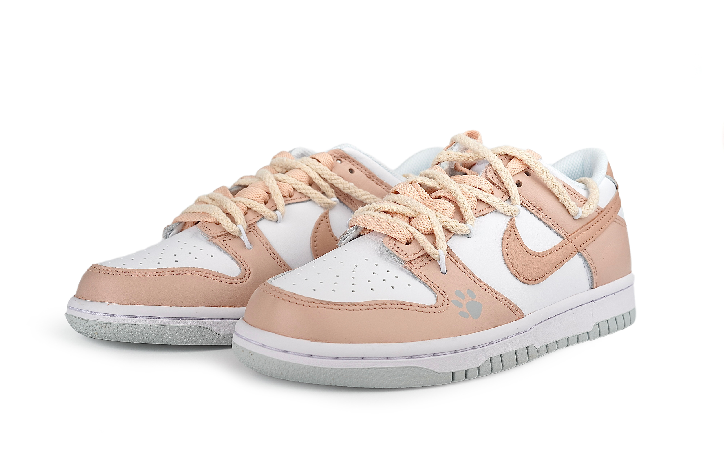 Lookbook [Kasut Tersuai] Nike Dunk Low 'Tapak Beruang Emas Rose' DH9765-102(Team86-玫瑰金熊掌)