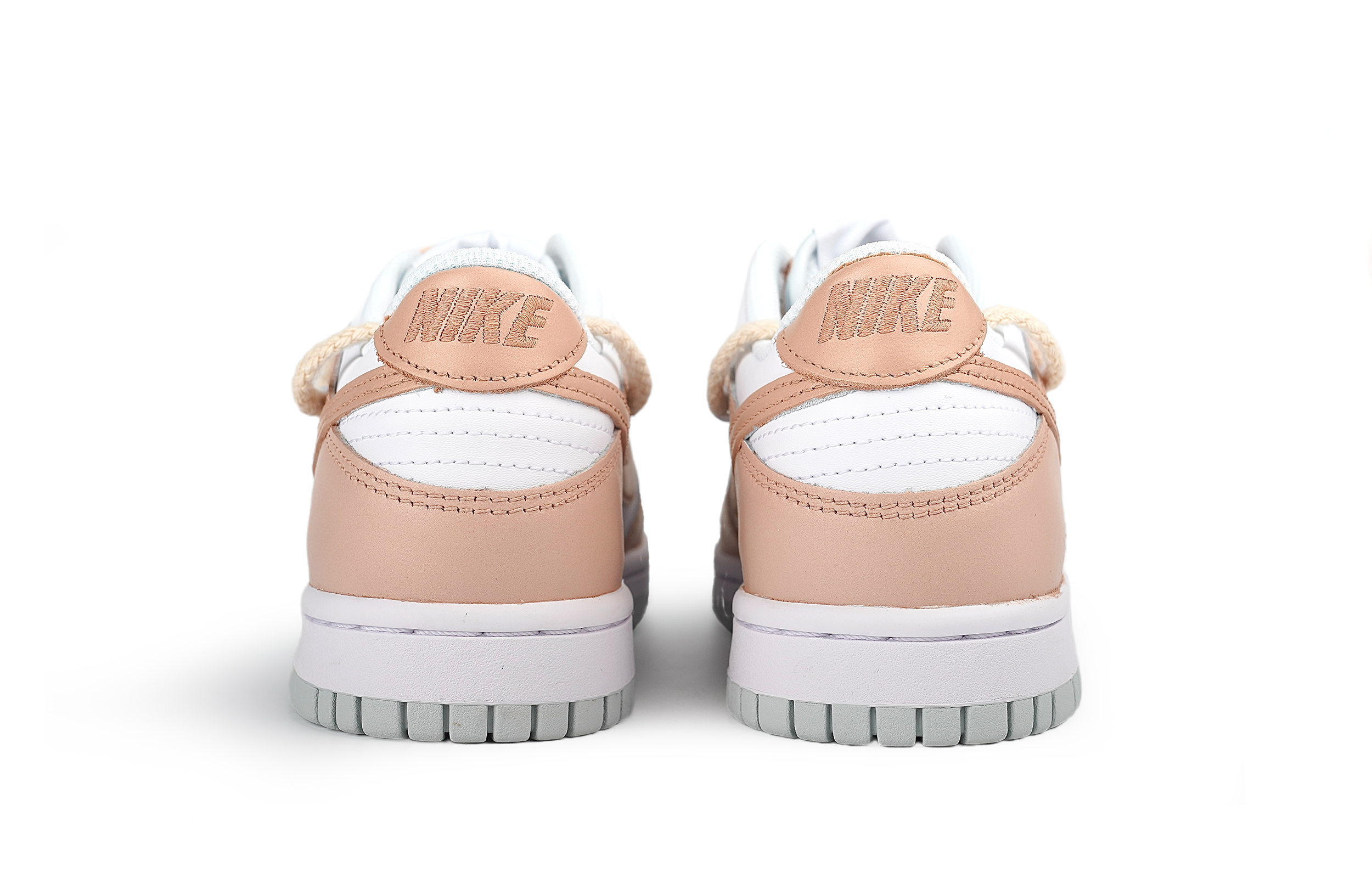 Shop [Kasut Tersuai] Nike Dunk Low 'Tapak Beruang Emas Rose' DH9765-102(Team86-玫瑰金熊掌)