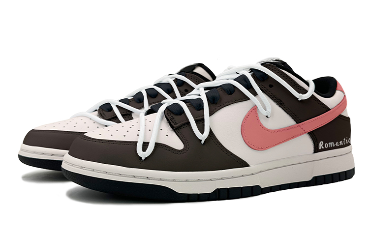 Lookbook 【自訂球鞋】Nike Dunk Low 玫瑰拿鐵簡約 中性風 高街 低筒 滑板鞋 男款 粉白棕