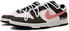 Lookbook 【自訂球鞋】Nike Dunk Low 玫瑰拿鐵簡約 中性風 高街 低筒 滑板鞋 男款 粉白棕