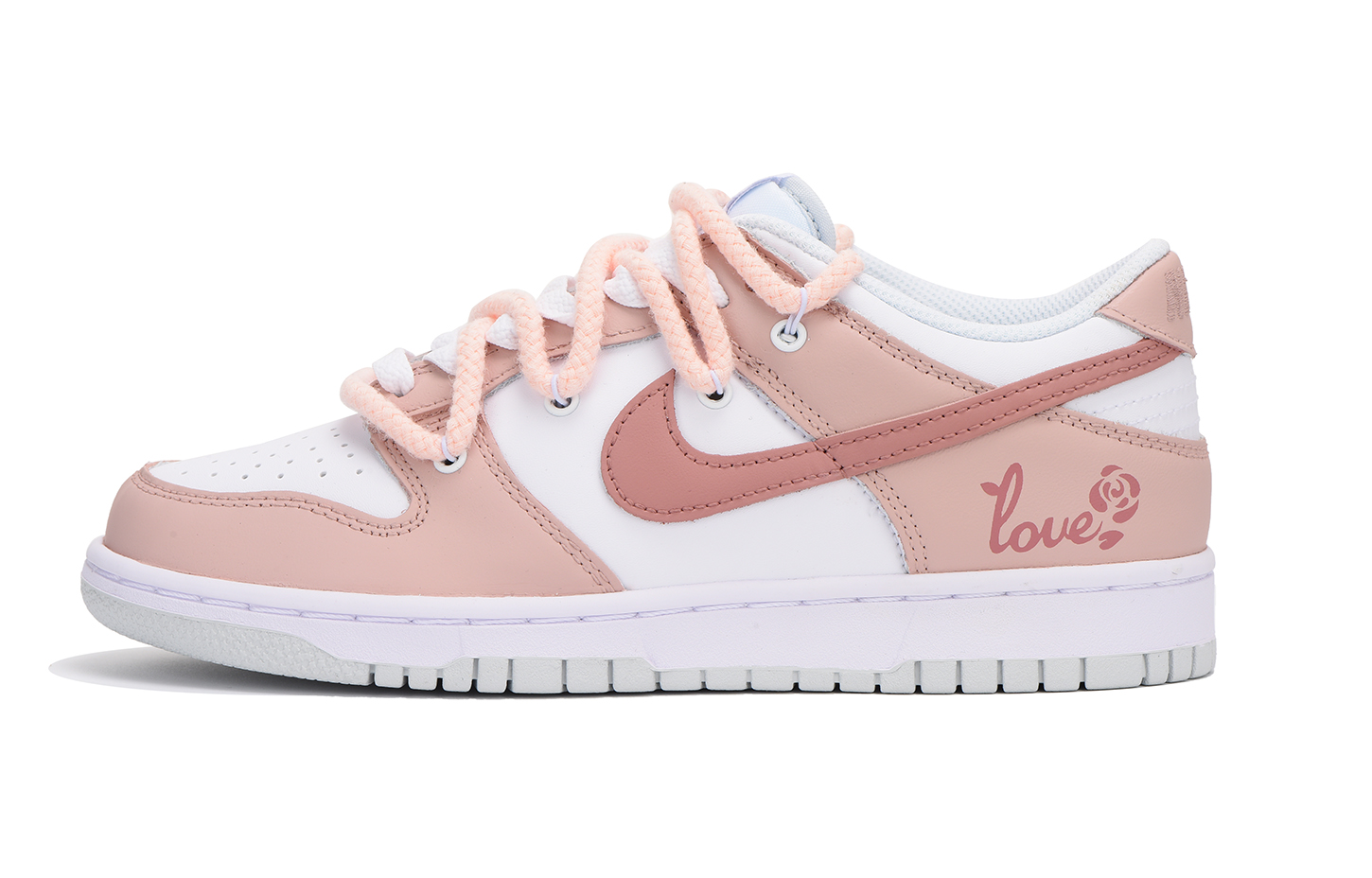 [Custom Shoes] Nike Dunk Low 'Rose Pink Deconstructed'